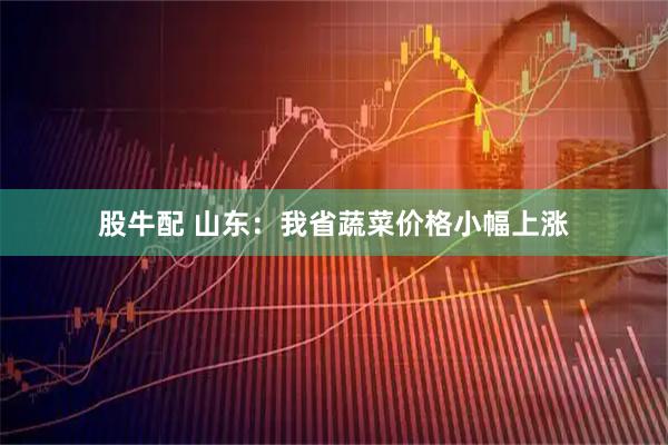 股牛配 山东：我省蔬菜价格小幅上涨