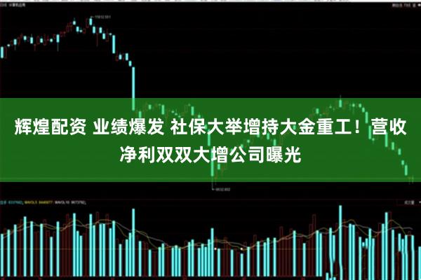 辉煌配资 业绩爆发 社保大举增持大金重工！营收净利双双大增公司曝光
